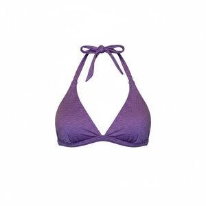 Athleta purple bikini top tie back and neck